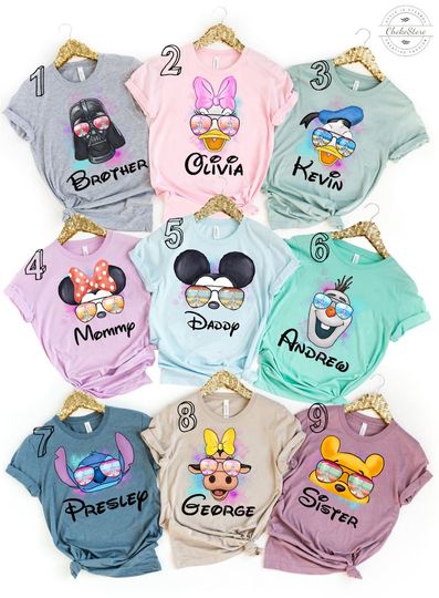 Personalized Disney Characters 2022  Shirt