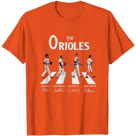 The Orioles Shirt Walking Abbey Road Signatures Shirt