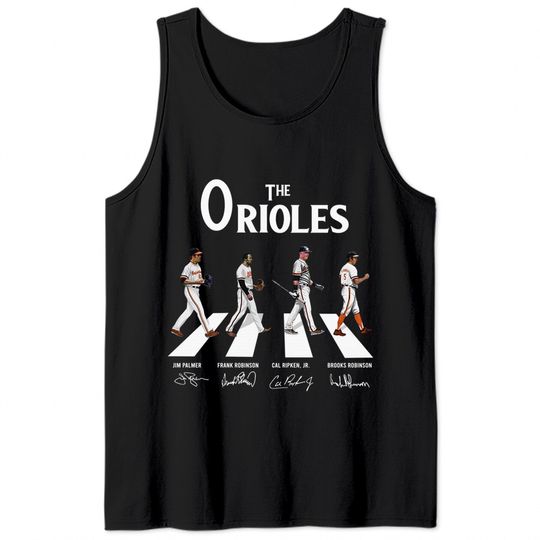The Orioles Tank Tops Walking Abbey Road Signatures Tank Tops