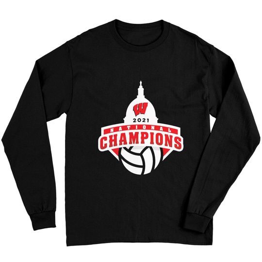 Wisconsin Badgers 2021 Women’s Volleyball National Champions Long Sleeves