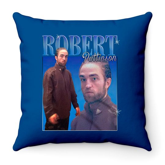 Robert Pattinson Meme Throw Pillows
