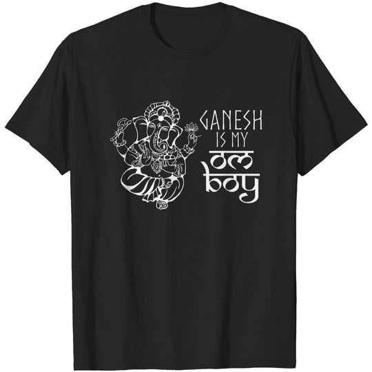 Ganesha Elephant T-Shirt Ganesh Is My Om Boy Hindu God