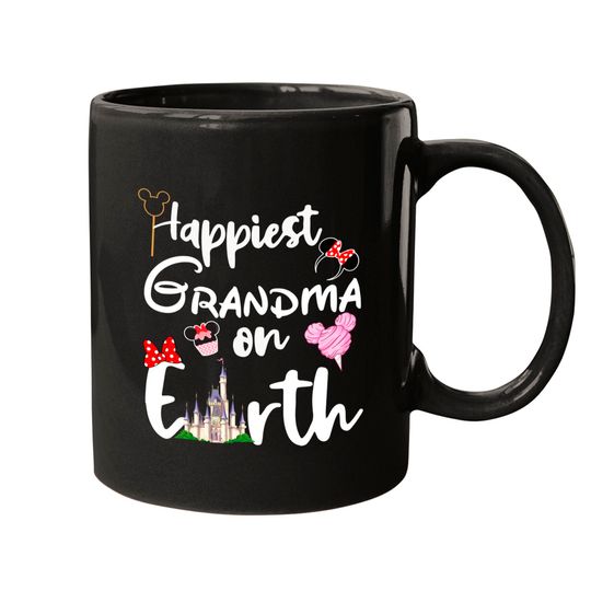 Happiest Grandma On Earth Mugs, Disney Grandma Mugs, Mother's Day Mugs, Gift Idea For Disney Grandma, Mother's Day Gift
