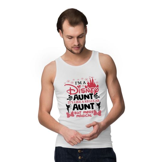 Disney Aunt Tank Tops, Magical Auntie Tank Tops, Mother's Day Tank Tops