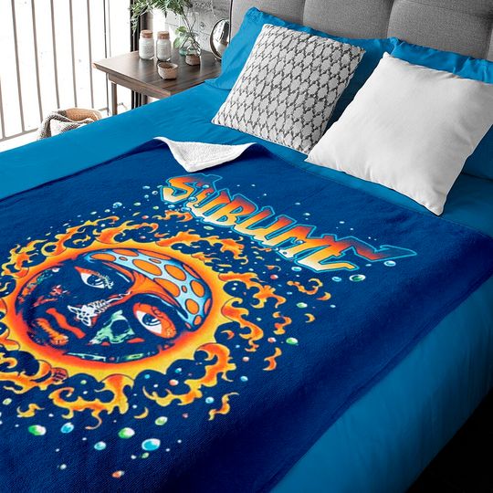 Sublime 40 Oz to Freedom Sun Logo Adult Baby Blankets