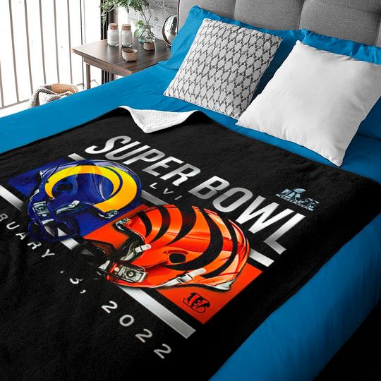 Cincinnati Bengals vs. Los Angeles Rams Super Bowl LVI Matchup Baby Blankets