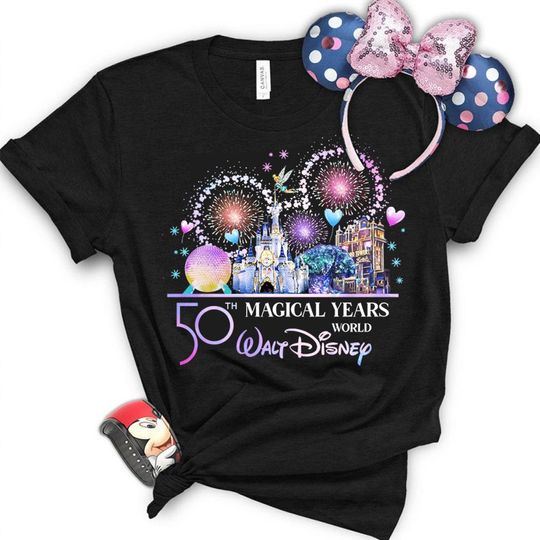 Mickey Ears Disney World 50th Anniversary Shirt, Vintage Disneyland Shirt, Disney Vacation 2022 shirts
