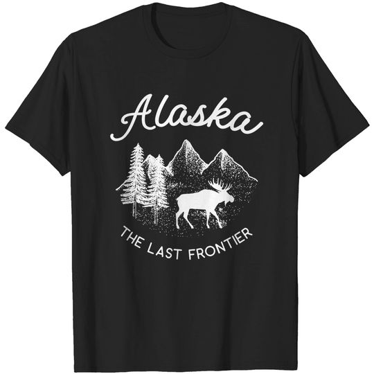 Last Frontier Alaska Moose T-Shirt T-Shirts