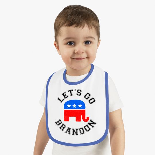 Let’s Go Brandon Elephant Baby Bib