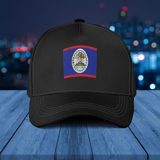 Flag Of Belize Design Baseball Caps