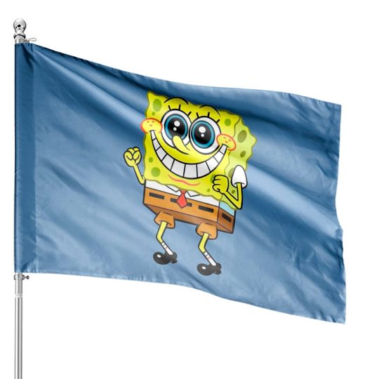 Spongebob Dancing House Flag