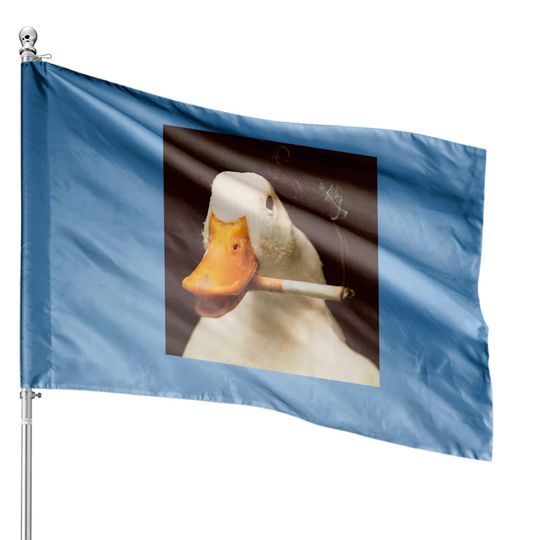 Duck Memes Smoke House Flag