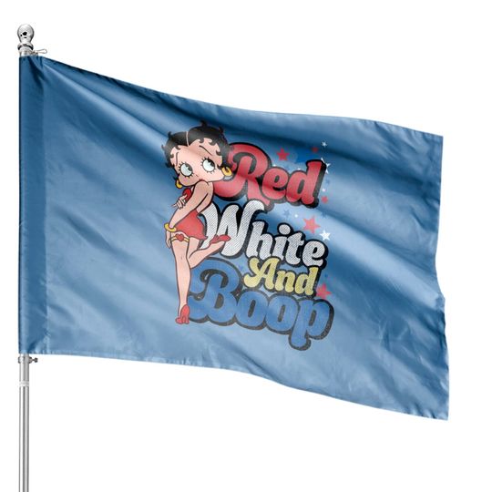 Red White And Boop Betty Boop House Flags