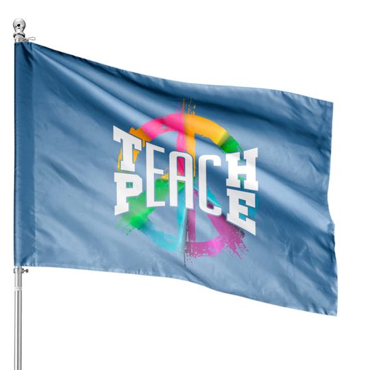 Hippie House Flags Teach Peace