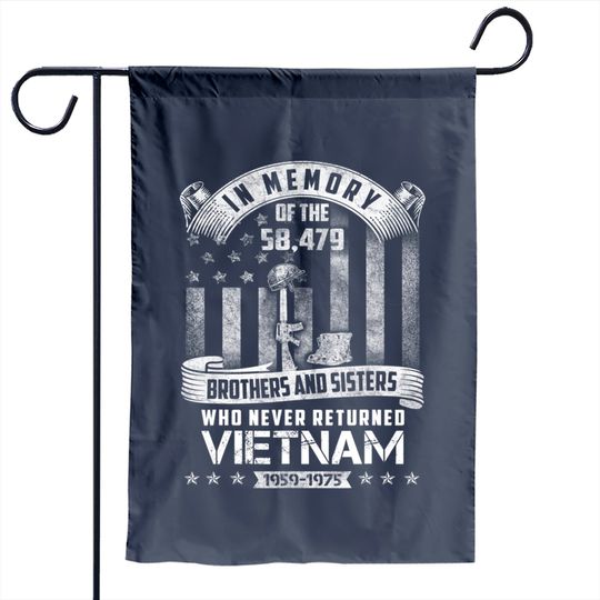 In Memory Of Vietnam Veteran Garden Flag