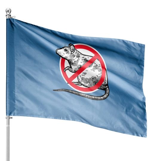 No Rat Sign Stop Snitching Pest Control Cool Novelty Gifts House Flags