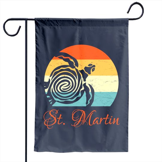 St. Martin Caribbean Vintage Throwback Vacation Garden Flag