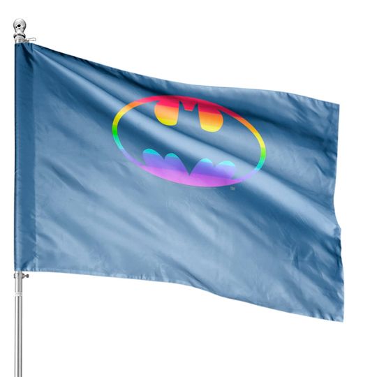 Pride Batman Rainbow Gradient Logo House Flags