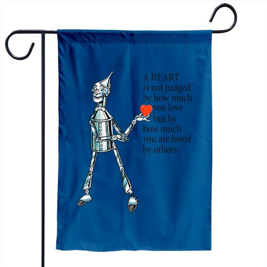 Tin Man Heart Wisdom Cute Wizard Of Oz Garden Flag