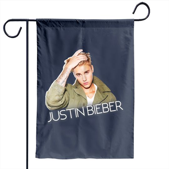 Justin Bieber Official Cut Out Jacket Garden Flag