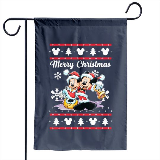 Christmas Holiday Disney Vintage Mickey Mouse Garden Flag