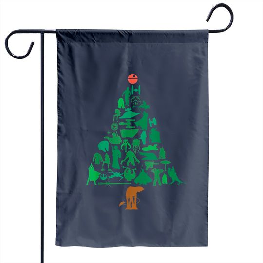 Disney Star War Christmas Tree Garden Flag