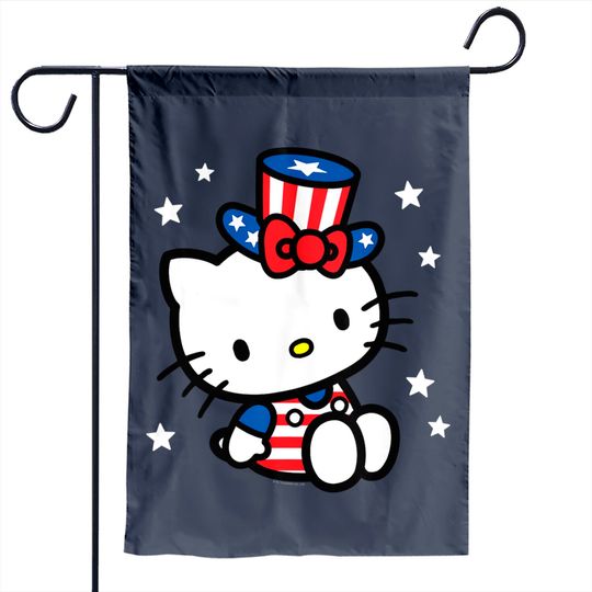 Hello Kitty American 4th Of July Garden Flag Garden Flag
