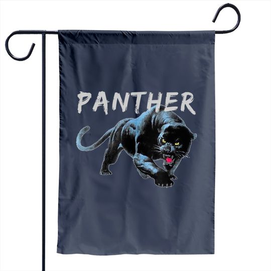 Panther Face Garden Flag Powerful And Majestic