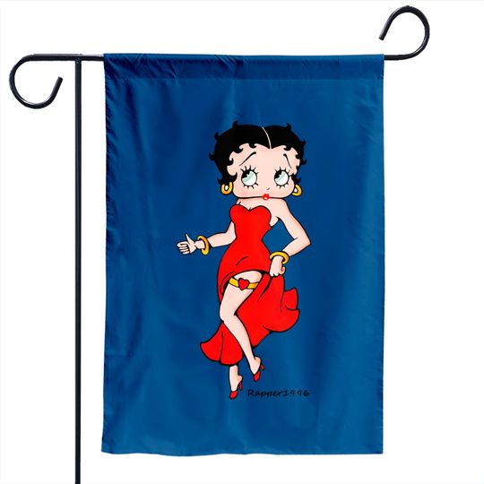 Betty Boop Red Dress Garden Flag