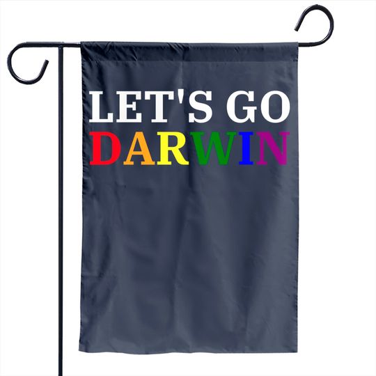 Lets Go Darwin Lgbt Garden Flag
