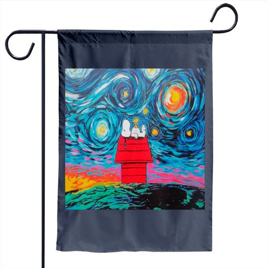 Snoopy And Woodstock - Snoopy - Garden Flag