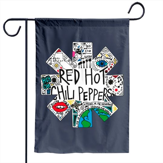 Red Hot Chili Peppers Men's Doodle Logo Garden Flag