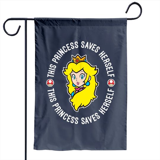 Princess Peach Saves Herself Garden Flag Garden Flag