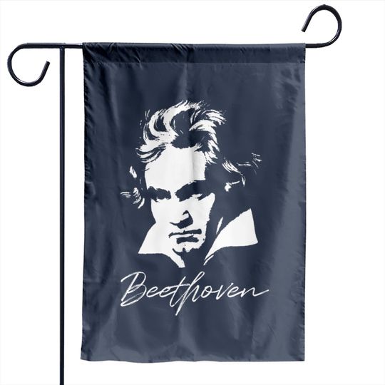 Ludwig Van Beethoven Portrait Classical Composer Garden Flag