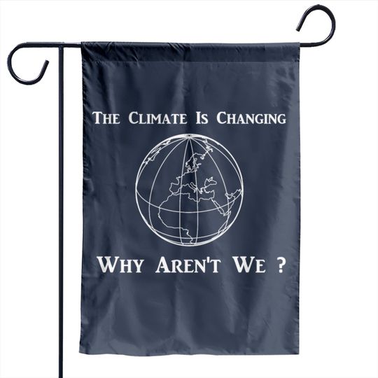 Climate Change Garden Flag