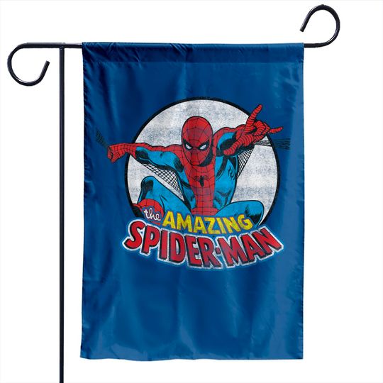 Amazing Spider-man Retro Vintage Graphic Garden Flag