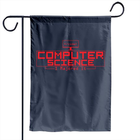 Computer Science Red Garden Flag