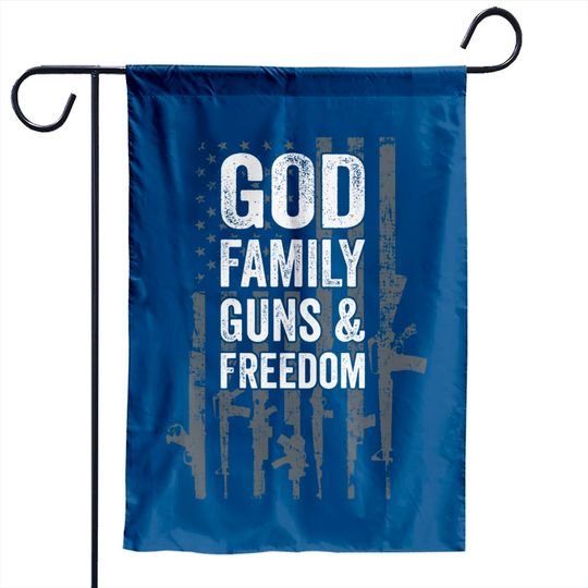 Conservative God Family Guns & Freedom Garden Flag
