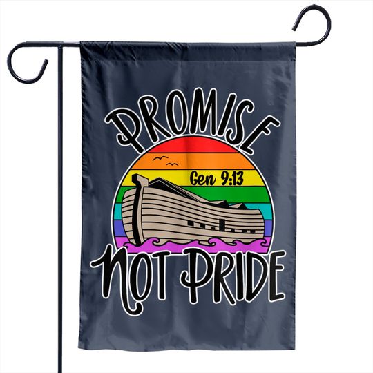 Noah's Ark Genesis 9:13 Rainbow God's Promise Not Pride Garden Flag