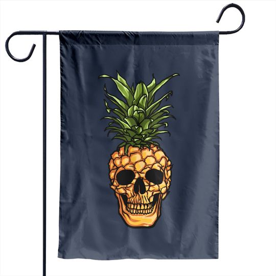 Pineapple Skull Garden Flag Pineapple Garden Flag