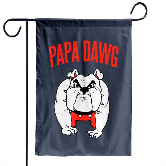 Bulldogs Papa Dawg Georgia Garden Flag