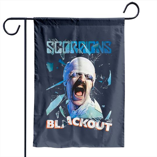 Scorpions German Rock Band Blackout Black Adult Garden Flag
