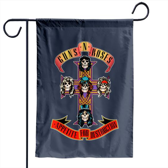 Guns N'  Roses Official Cross Garden Flag