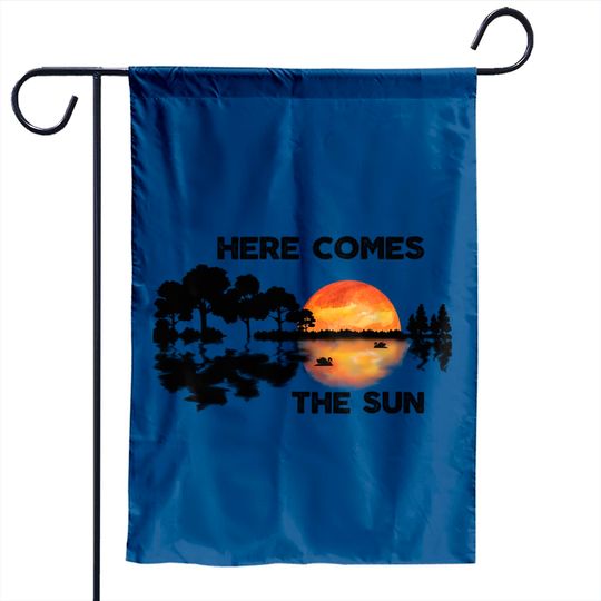 Here Comes The Sun Guitar Garden Flag
