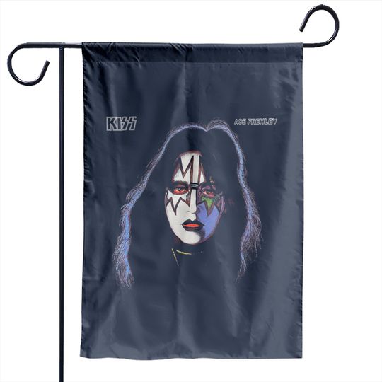 KISS Ace Frehley Graphic Garden Flags