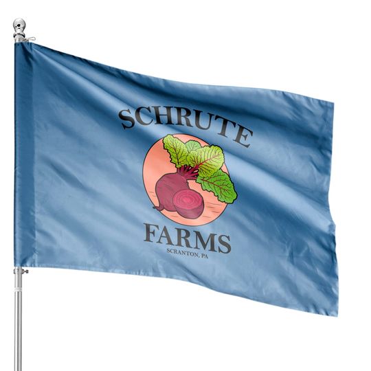 Schrute Farms Beets Office Parody Original Design House Flag