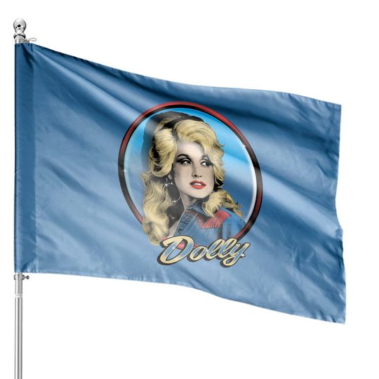 Dolly Parton Western House Flag