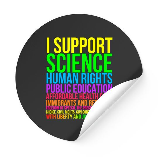 Science Human Rights Education Health Care Freedom Message Sticker