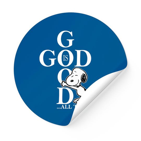 God Is Good Snoopy Love God Best Sticker For Chirstmas With Snoopy Sticker