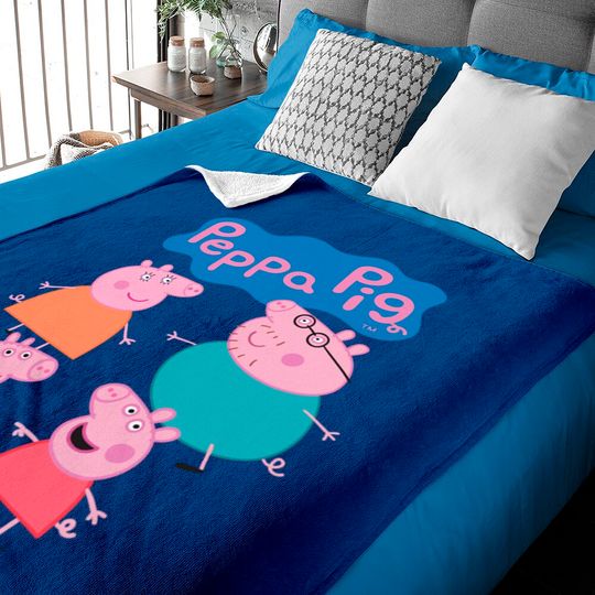 Family Pig Family Logo Baby Blankets